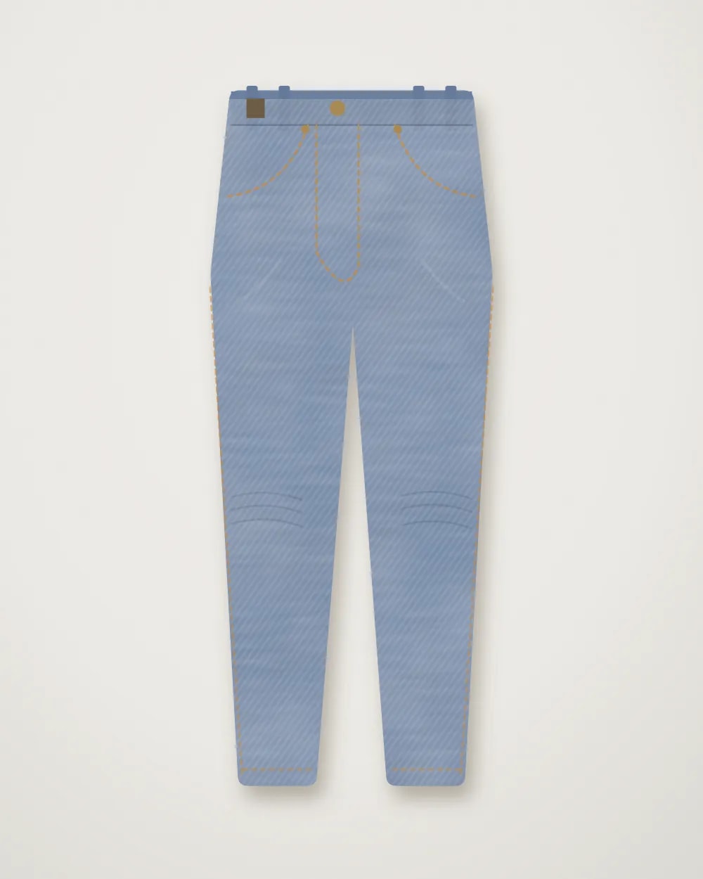 Levi's 501 düz kəsim cins — Ön tərəf